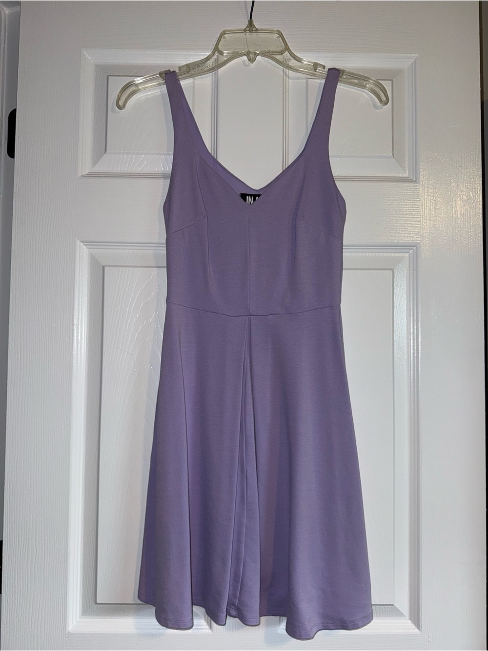 Lilac V-Neck A-Line Dress - Unbranded